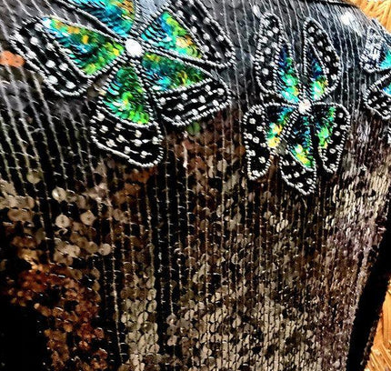 Vintage 80s Sequin Top - Yatva