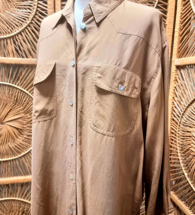 Vintage 80's Silk Verse Shirt - Yatva