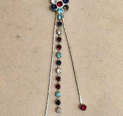 Vintage 80's Silver Floral Necklace - Yatva