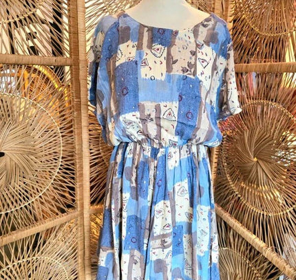 Vintage 80s Skater Dress - Yatva