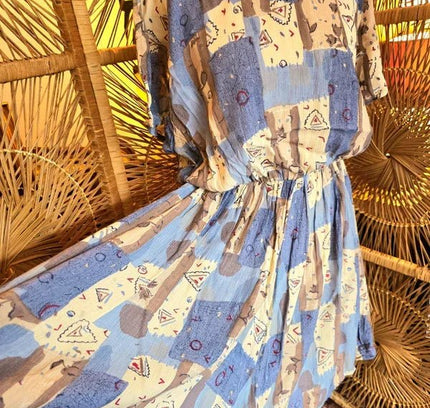 Vintage 80s Skater Dress - Yatva