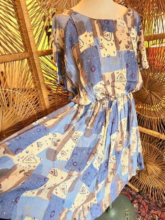Vintage 80s Skater Dress - Yatva