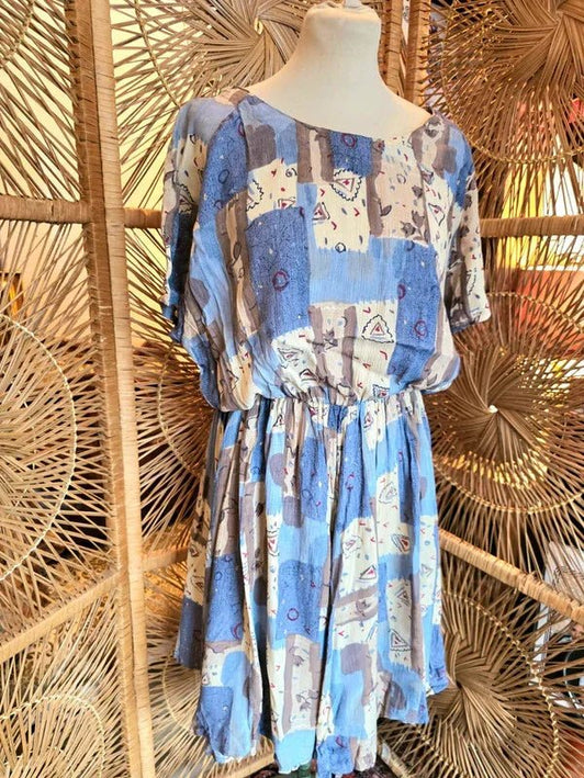 Vintage 80s Skater Dress - Yatva