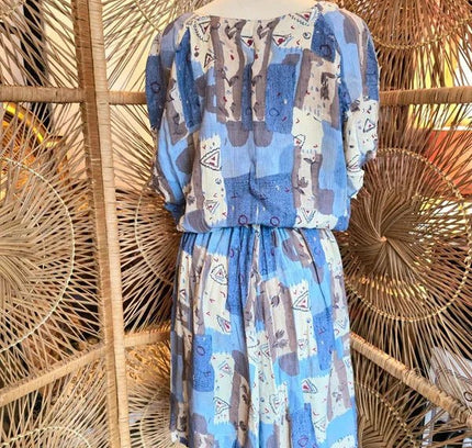 Vintage 80s Skater Dress - Yatva