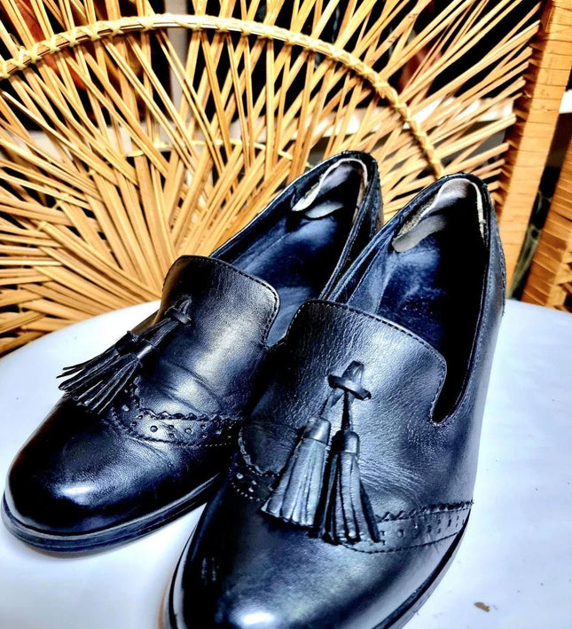 Vintage 80s Slip on Shoes - Yatva