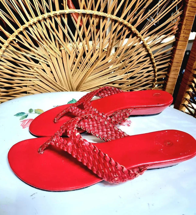 Vintage 80s Slipper Sandals - Yatva