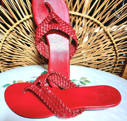 Vintage 80s Slipper Sandals - Yatva