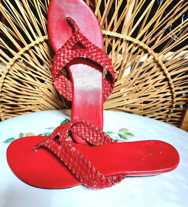 Vintage 80s Slipper Sandals - Yatva
