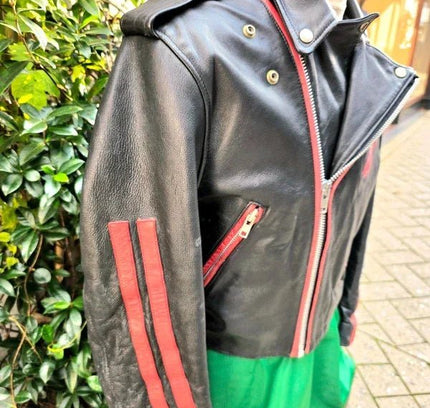 Vintage 80's Smoked Salmon Leather Jacket - Yatva