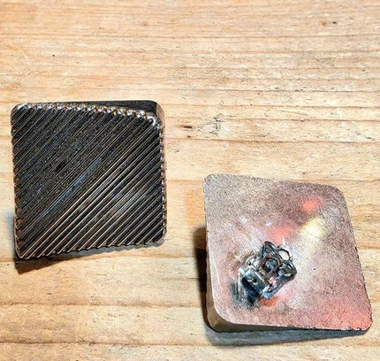 Vintage 80's Square Clip - On Earrings - Yatva
