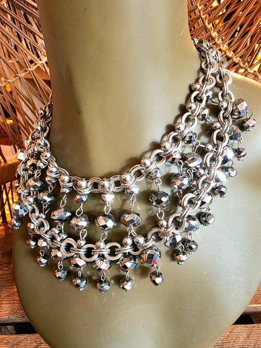 Vintage 80's Statement Necklace - Yatva