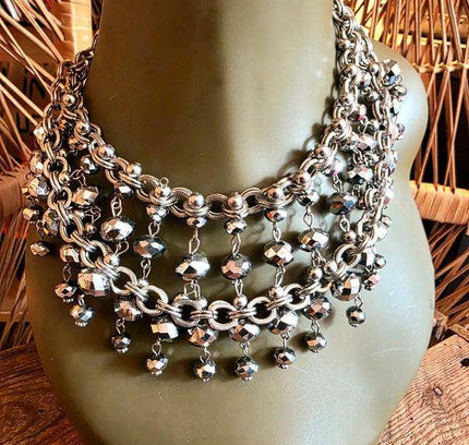 Vintage 80's Statement Necklace - Yatva
