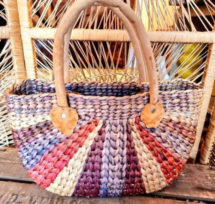 Vintage 80's Straw Handbag - Yatva