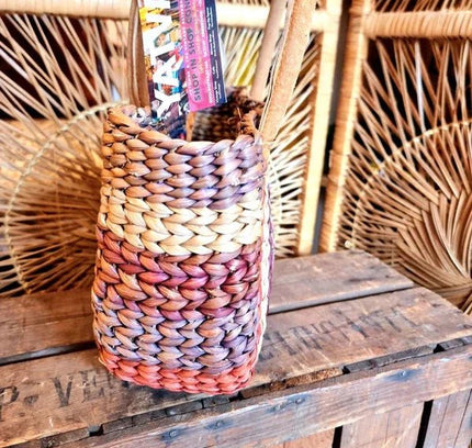 Vintage 80's Straw Handbag - Yatva
