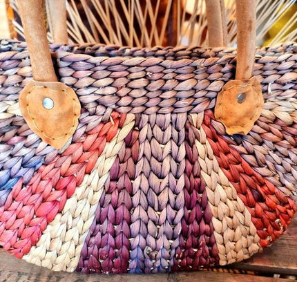 Vintage 80's Straw Handbag - Yatva