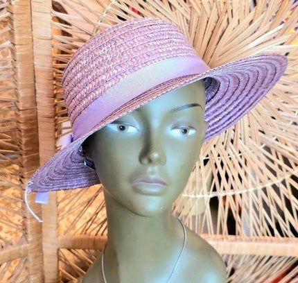 Vintage 80s Straw Sun Hat - Yatva
