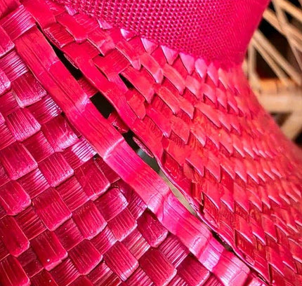 Vintage 80's Straw Sun Hat - Yatva