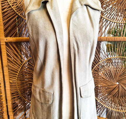 Vintage 80's Suede Wrappers Gillet - Yatva