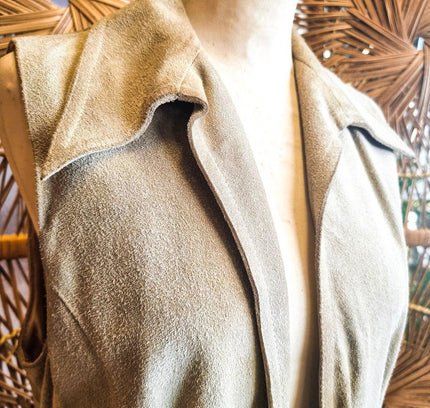 Vintage 80's Suede Wrappers Gillet - Yatva