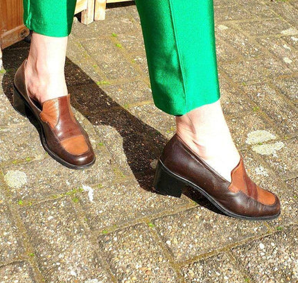Vintage 80's Tamaris Heeled Loafers - Yatva