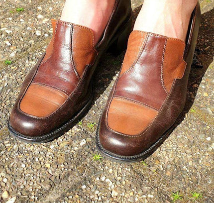 Vintage 80's Tamaris Heeled Loafers - Yatva