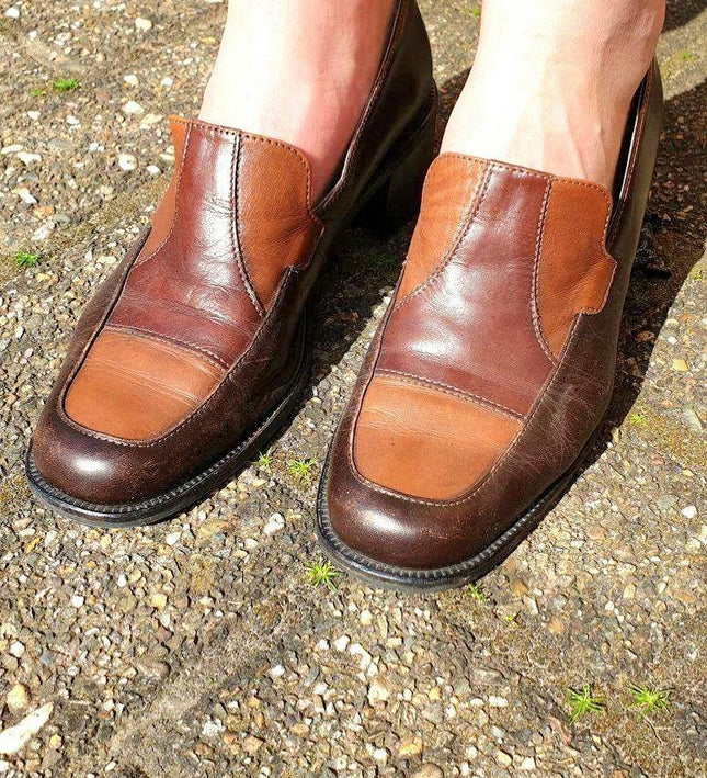 Vintage 80's Tamaris Heeled Loafers - Yatva