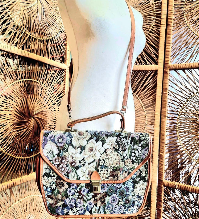 Vintage 80s Tapestry Bag - Yatva