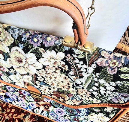 Vintage 80s Tapestry Bag - Yatva