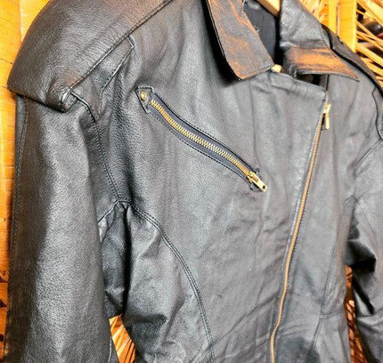 Vintage 80's Teen Club Leather Coat - Yatva
