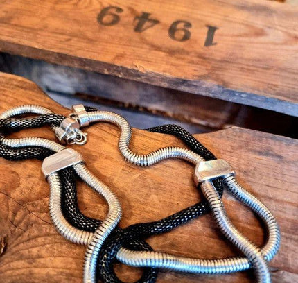 Vintage 80's Triple Coiled Necklace - Yatva