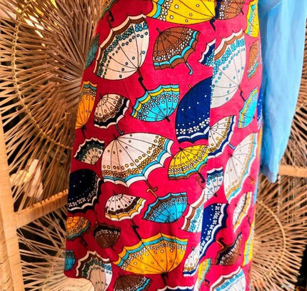 Vintage 80's Umbrella Upcycled Skirt - Yatva