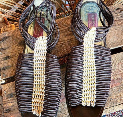 Vintage 80's Van de Poel Sandals - Yatva