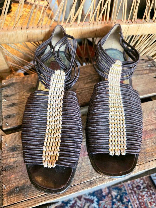 Vintage 80's Van de Poel Sandals - Yatva
