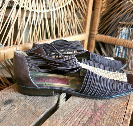 Vintage 80's Van de Poel Sandals - Yatva