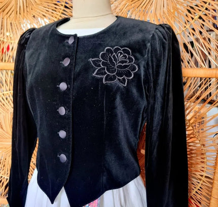 Vintage 80's Velvet Jacket - Yatva