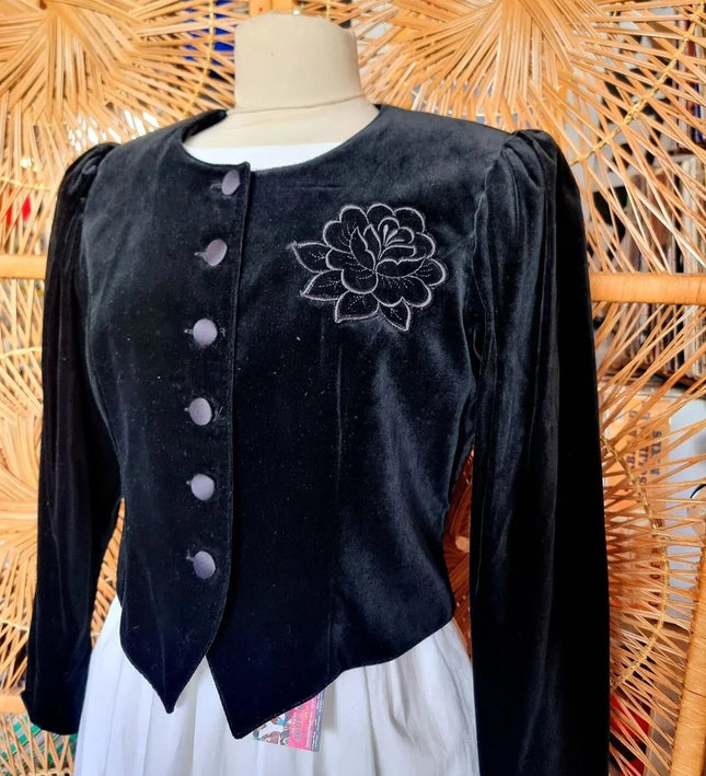 Vintage 80's Velvet Jacket - Yatva