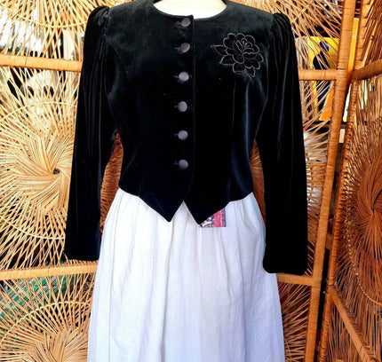 Vintage 80's Velvet Jacket - Yatva