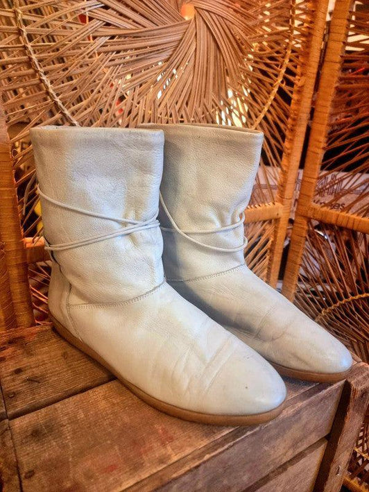 Vintage 80's Virgola Leather Boot - Yatva