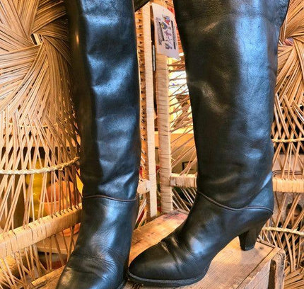 Vintage 80s Vngal Leather Boots - Yatva