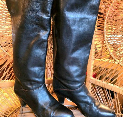 Vintage 80s Vngal Leather Boots - Yatva