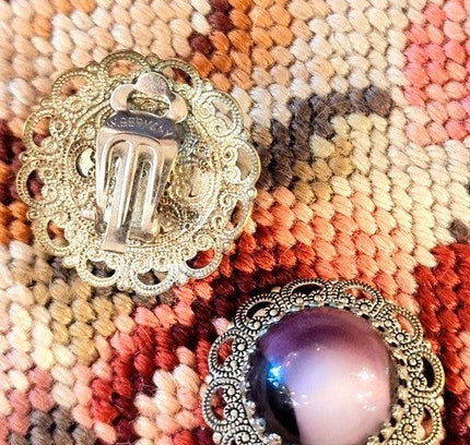 Vintage 80's West Germany Clip - On Earrings - Yatva