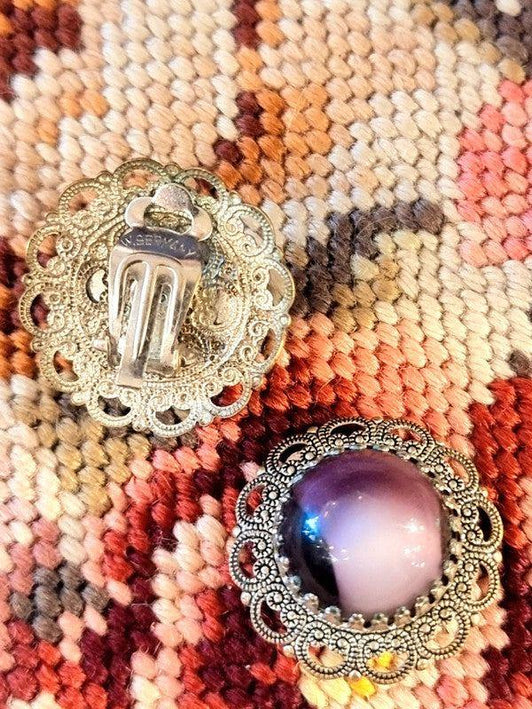 Vintage 80's West Germany Clip - On Earrings - Yatva
