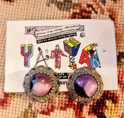 Vintage 80's West Germany Clip - On Earrings - Yatva