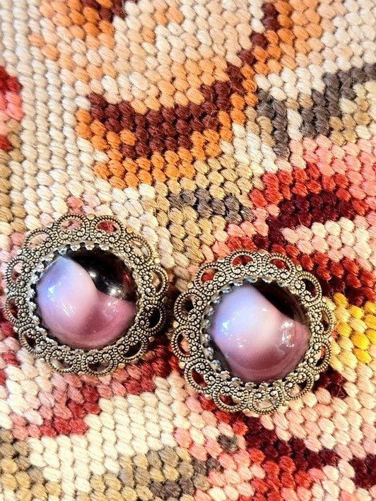 Vintage 80's West Germany Clip - On Earrings - Yatva