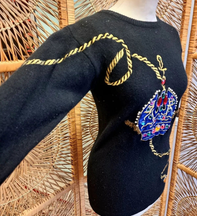 Vintage 80's Wool Jumper Sweater - Yatva