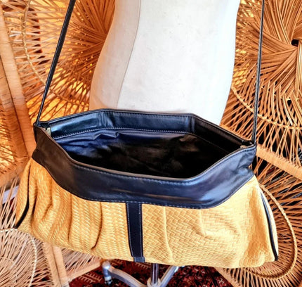 Vintage 80's Woven Shoulder Bag - Yatva