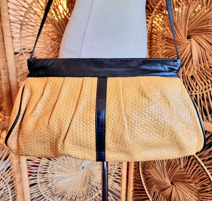 Vintage 80's Woven Shoulder Bag - Yatva