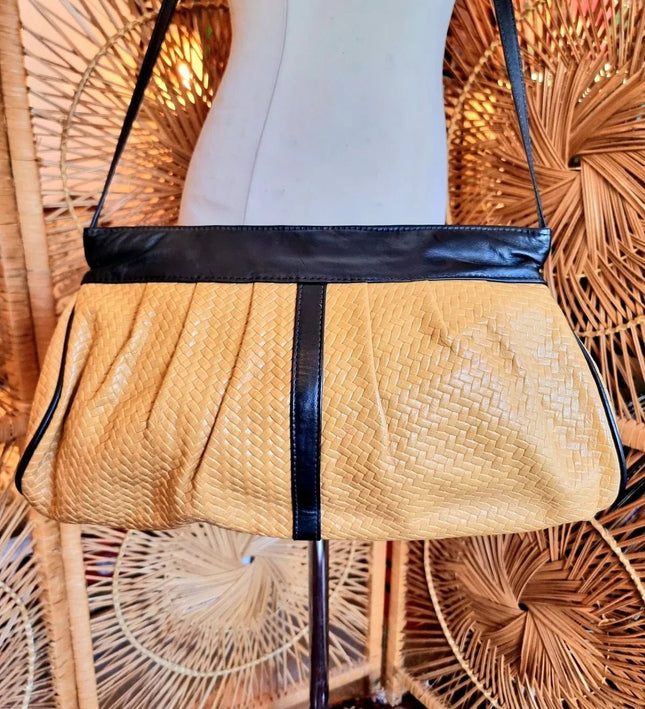 Vintage 80's Woven Shoulder Bag - Yatva