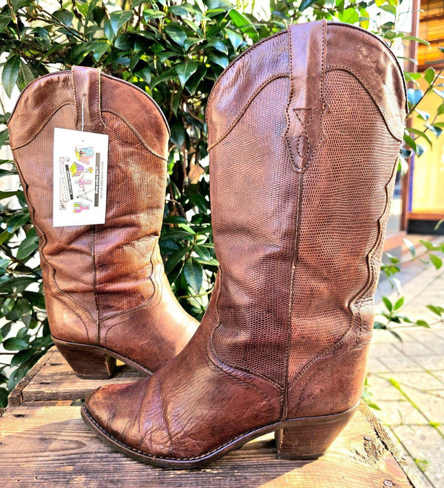 Vintage 80's W.Topps Cowboy Boots - Yatva
