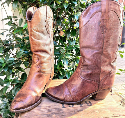Vintage 80's W.Topps Cowboy Boots - Yatva